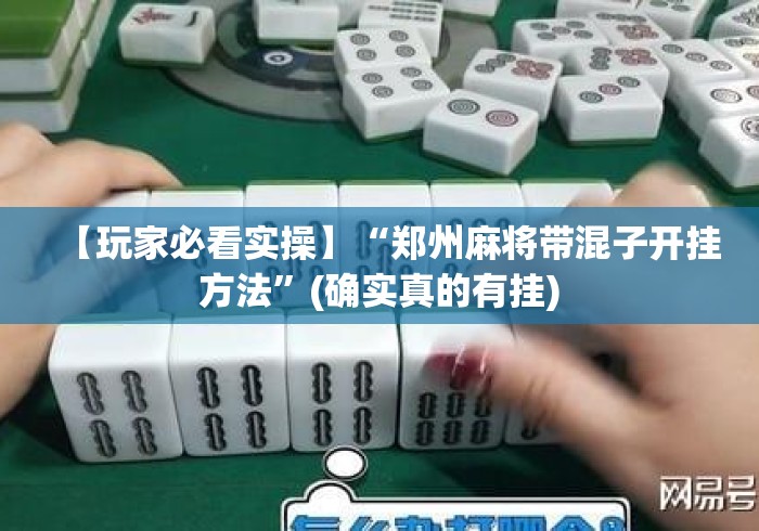 【玩家必看实操】“郑州麻将带混子开挂方法”(确实真的有挂)